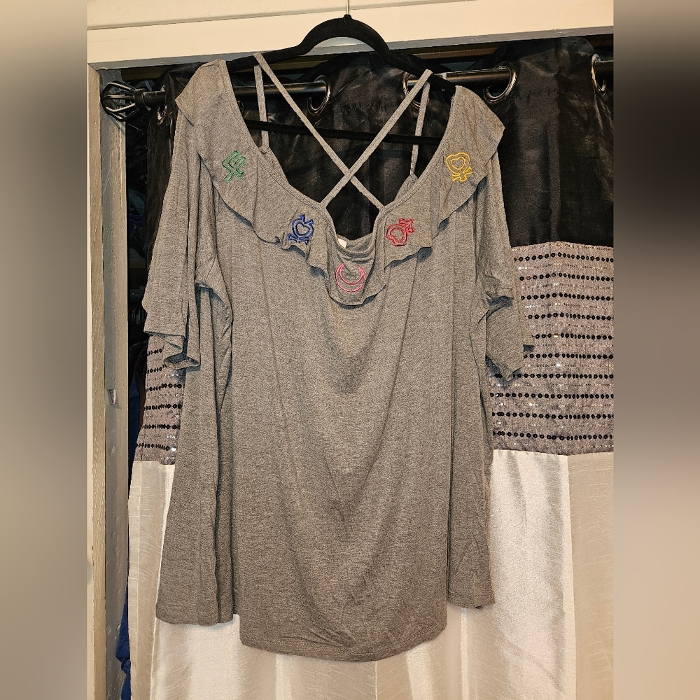 Sailor Moon Icon Ruffle Top